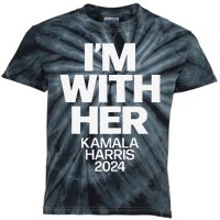 Kamala Harris 2024 Support Im With Her Kamala Harris 2024 Kids Tie-Dye T-Shirt