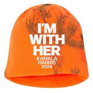 Kamala Harris 2024 Support Im With Her Kamala Harris 2024 Kati - Camo Knit Beanie