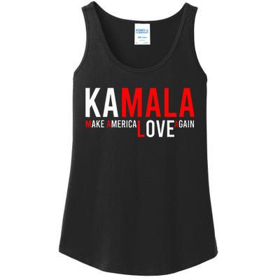 Kamala Harris 2024 For President Make America Love Again Ladies Essential Tank