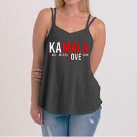 Kamala Harris 2024 For President Make America Love Again Women's Strappy Tank