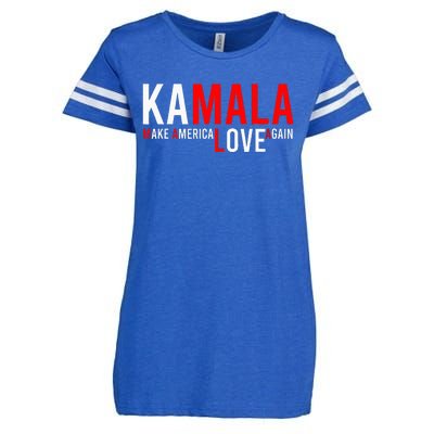 Kamala Harris 2024 For President Make America Love Again Enza Ladies Jersey Football T-Shirt