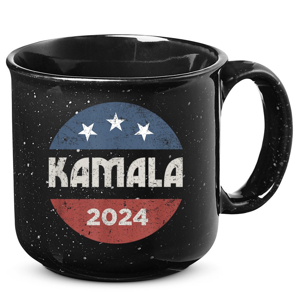 Kamala Harris 2024 For President Campaign 15oz Campfire Ceramic Mug