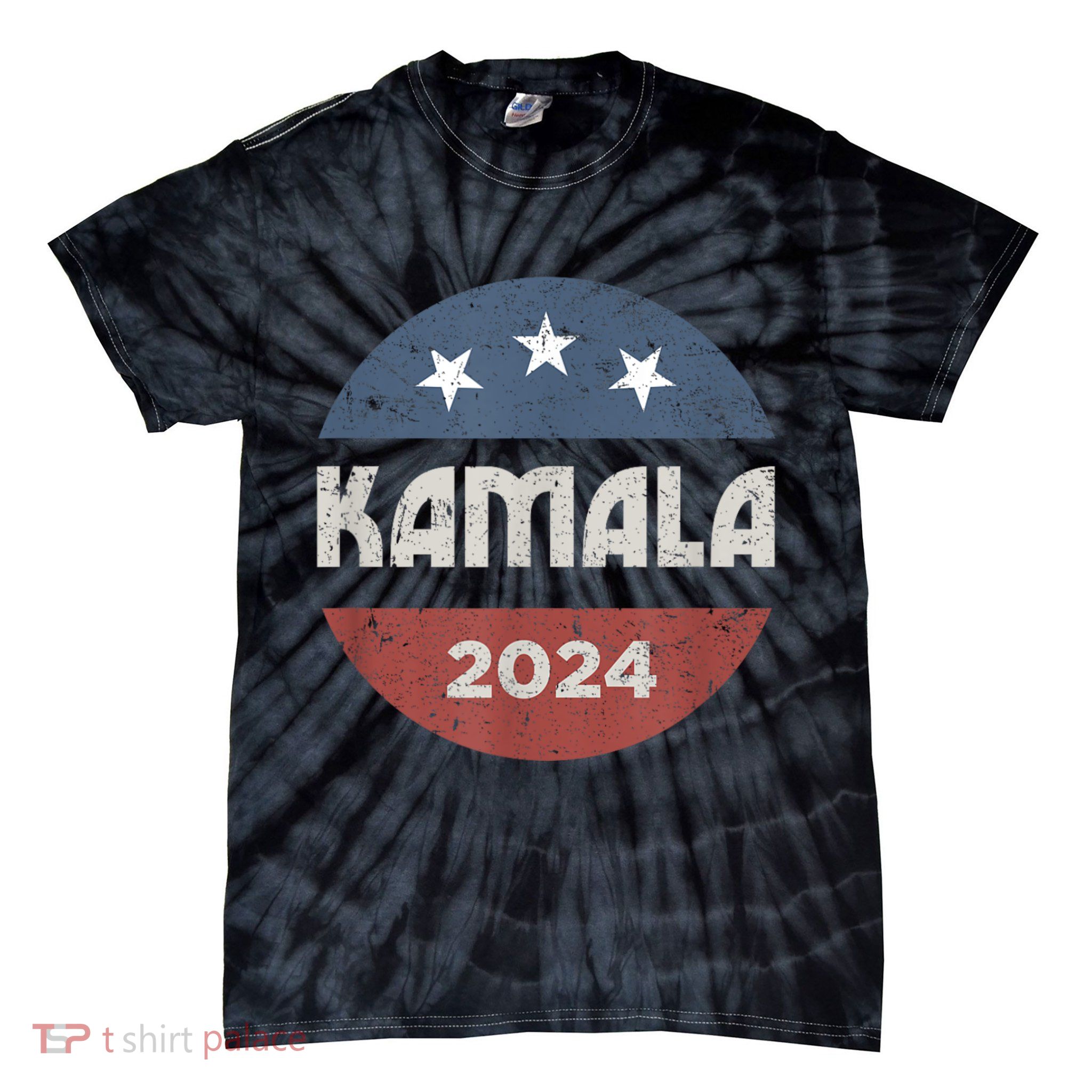 Kamala Harris 2024 For President Campaign Tie-Dye T-Shirt