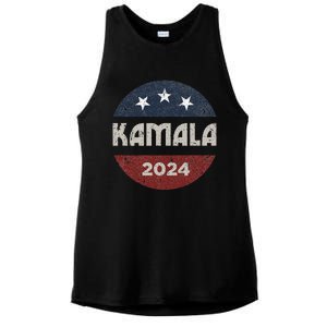 Kamala Harris 2024 For President Campaign Ladies PosiCharge Tri-Blend Wicking Tank