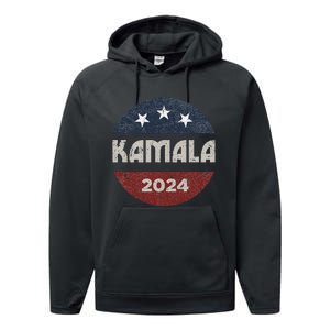 Kamala Harris 2024 For President Campaign Performance Fleece Hoodie