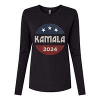 Kamala Harris 2024 For President Campaign Womens Cotton Relaxed Long Sleeve T-Shirt