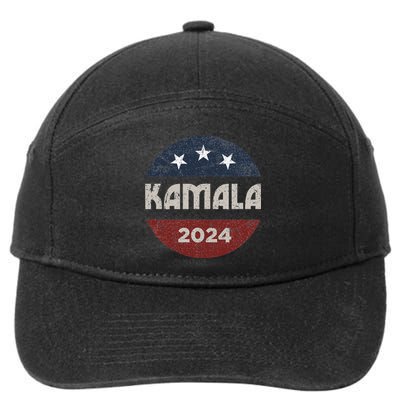 Kamala Harris 2024 For President Campaign 7-Panel Snapback Hat