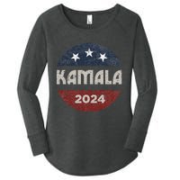 Kamala Harris 2024 For President Campaign Women's Perfect Tri Tunic Long Sleeve Shirt