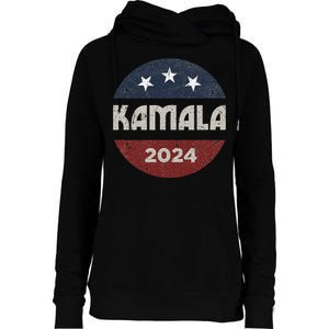 Kamala Harris 2024 For President Campaign Womens Funnel Neck Pullover Hood