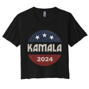 Kamala Harris 2024 For President Campaign Women's Crop Top Tee