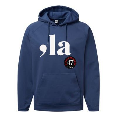 Kamala Harris 2024 President Comma La Funny Performance Fleece Hoodie