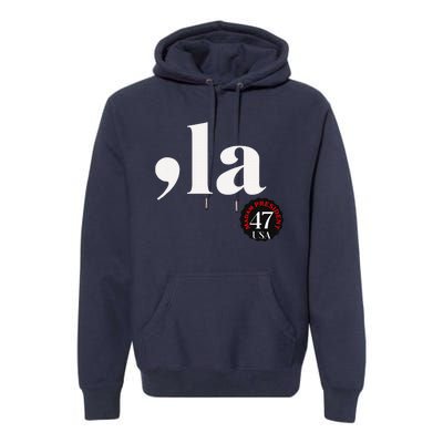 Kamala Harris 2024 President Comma La Funny Premium Hoodie