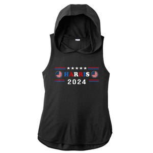 Kamala Harris 2024 For President Kamala Harris Tim Premium Ladies PosiCharge Tri-Blend Wicking Draft Hoodie Tank