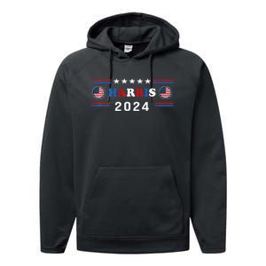 Kamala Harris 2024 For President Kamala Harris Tim Premium Performance Fleece Hoodie