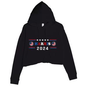 Kamala Harris 2024 For President Kamala Harris Tim Premium Crop Fleece Hoodie