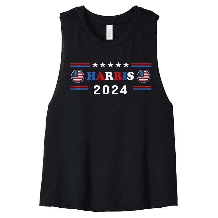 Kamala Harris 2024 For President Kamala Harris Tim Premium Women's Racerback Cropped Tank