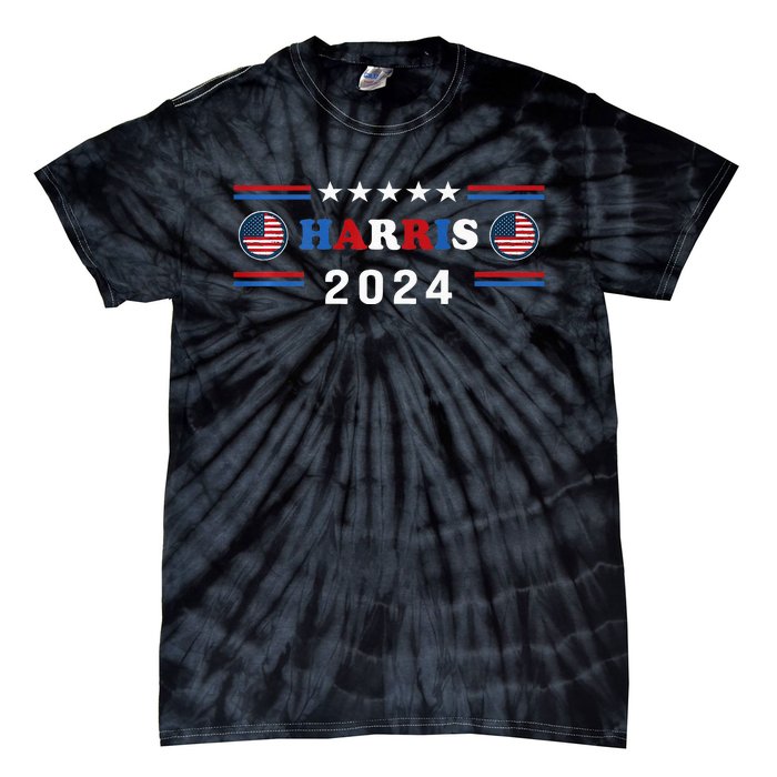 Kamala Harris 2024 For President Kamala Harris Tim Premium Tie-Dye T-Shirt