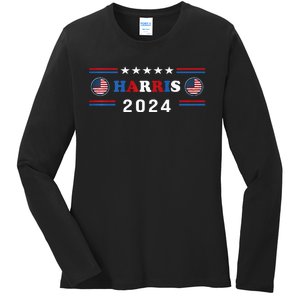 Kamala Harris 2024 For President Kamala Harris Tim Premium Ladies Long Sleeve Shirt