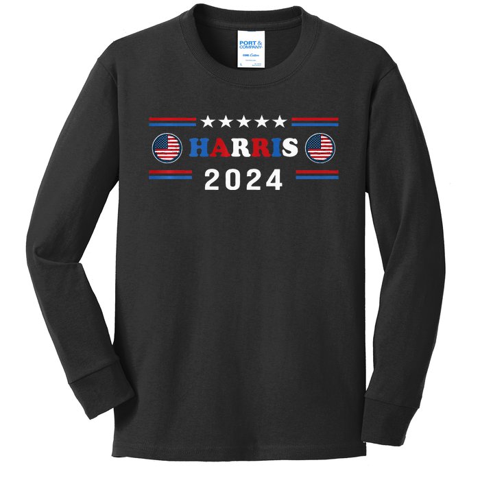 Kamala Harris 2024 For President Kamala Harris Tim Premium Kids Long Sleeve Shirt