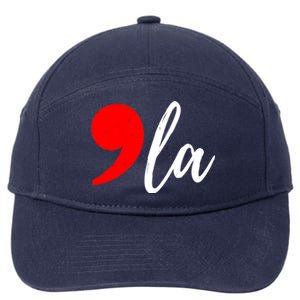 Kamala Harris 2024 President Comma La 7-Panel Snapback Hat