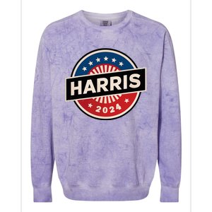 Kamala Harris 2024 For President Campaign 2024 Us Flag Colorblast Crewneck Sweatshirt