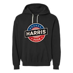 Kamala Harris 2024 For President Campaign 2024 Us Flag Garment-Dyed Fleece Hoodie