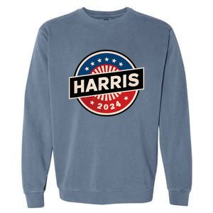 Kamala Harris 2024 For President Campaign 2024 Us Flag Garment-Dyed Sweatshirt