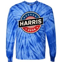 Kamala Harris 2024 For President Campaign 2024 Us Flag Tie-Dye Long Sleeve Shirt