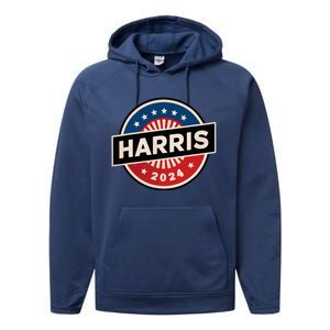 Kamala Harris 2024 For President Campaign 2024 Us Flag Performance Fleece Hoodie