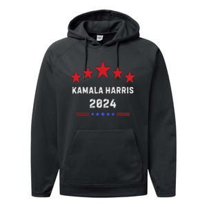 Kamala Harris 2024 For Presidential Campaign Performance Fleece Hoodie