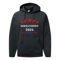 Kamala Harris 2024 For Presidential Campaign Performance Fleece Hoodie