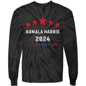 Kamala Harris 2024 For Presidential Campaign Tie-Dye Long Sleeve Shirt