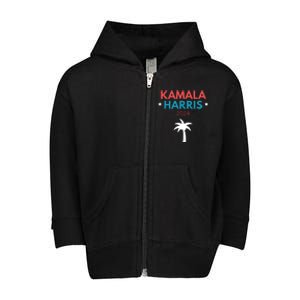 Kamala Harris 2024 Us Election Coconut Funny Meme Design Toddler Zip Fleece Hoodie