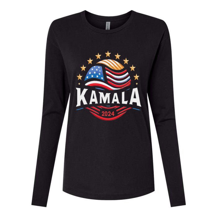 Kamala Harris 2024 President Campaign White Dudes Womens Cotton Relaxed Long Sleeve T-Shirt