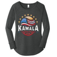 Kamala Harris 2024 President Campaign White Dudes Women's Perfect Tri Tunic Long Sleeve Shirt