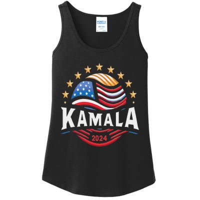 Kamala Harris 2024 President Campaign White Dudes Ladies Essential Tank