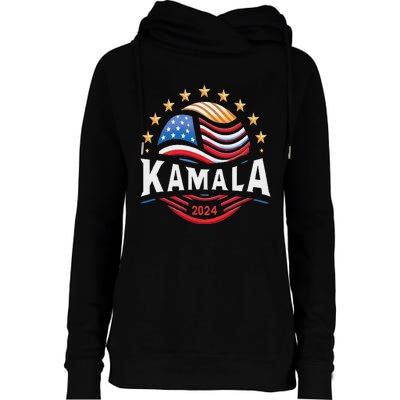 Kamala Harris 2024 President Campaign White Dudes Womens Funnel Neck Pullover Hood