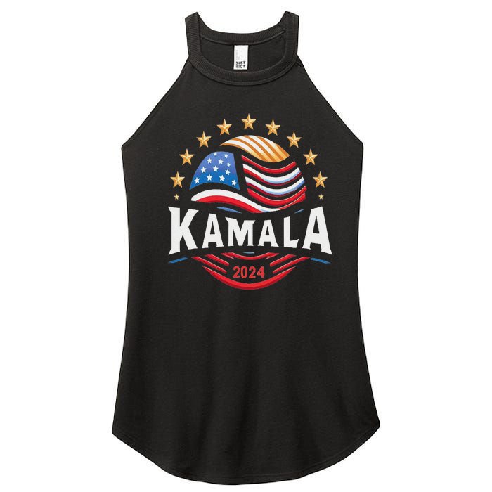 Kamala Harris 2024 President Campaign White Dudes Women's Perfect Tri Rocker Tank