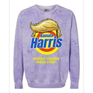 Kamala Harris 2024 Removes Stubborn Orange Stains Humor Colorblast Crewneck Sweatshirt