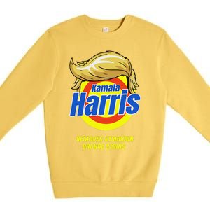 Kamala Harris 2024 Removes Stubborn Orange Stains Humor Premium Crewneck Sweatshirt