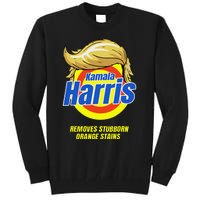 Kamala Harris 2024 Removes Stubborn Orange Stains Humor Tall Sweatshirt