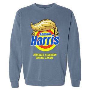 Kamala Harris 2024 Removes Stubborn Orange Stains Humor Garment-Dyed Sweatshirt