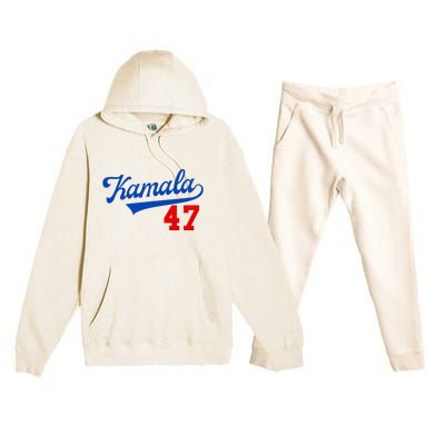 Kamala Harris 47 Th President Usa America 2024 Election Premium Hooded Sweatsuit Set