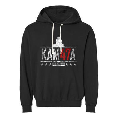 Kamala Harris 47 Madam President 2024 Political Garment-Dyed Fleece Hoodie