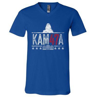 Kamala Harris 47 Madam President 2024 Political V-Neck T-Shirt