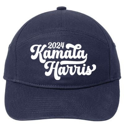 Kamala Harris 47 Feminine Script 7-Panel Snapback Hat