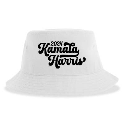 Kamala Harris 47 Feminine Script Sustainable Bucket Hat