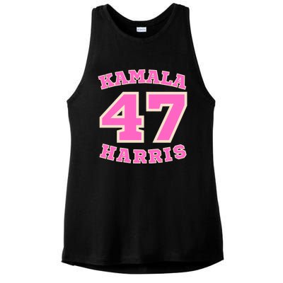 Kamala Harris 47 Th President Usa America 2024 Election Gift Ladies PosiCharge Tri-Blend Wicking Tank