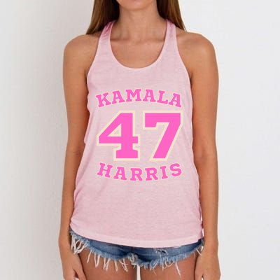 Kamala Harris 47 Th President Usa America 2024 Election Gift Women's Knotted Racerback Tank