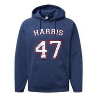 Kamala Harris 47 Performance Fleece Hoodie